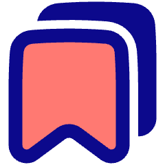 Double Bookmark Icon from Plump Pop Set