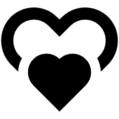 Double Heart Icon from Sharp Remix Set