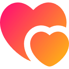 Double Heart Icon from Flex Gradient Set