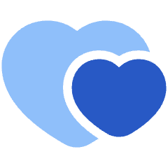 Double Heart Icon from Plump Flat Set