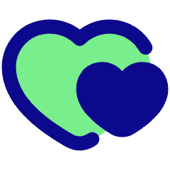 Double Heart Icon from Plump Pop Set