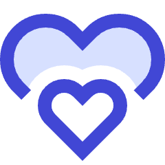 Double Heart Icon from Sharp Duo Set