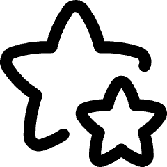 Double Star Icon from Flex Line Set