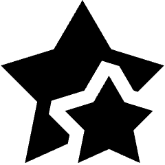 Double Star Icon from Sharp Solid Set