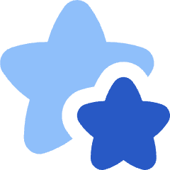 Double Star Icon from Flex Flat Set