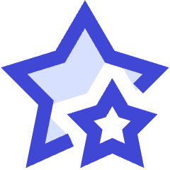 Double Star Icon from Sharp Duo Set