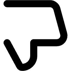 Favorite Dislike Hand Icon from Micro Line Set