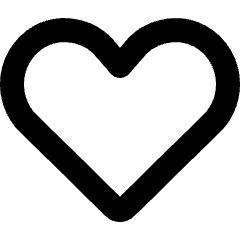 Favorite Heart Icon from Micro Line Set