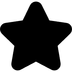 Favorite Star 1 Icon from Micro Solid Set