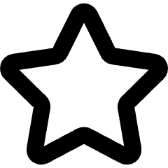 Favorite Star 1 Icon from Micro Line Set