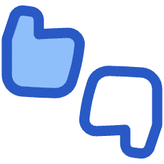 Feedback Like Dislike Icon from Plump Duo Set