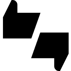 Feedback Like Dislike Icon from Sharp Solid Set