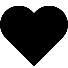 Heart Icon from Sharp Solid Set