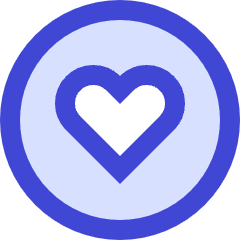 Heart Circle Icon from Sharp Duo Set