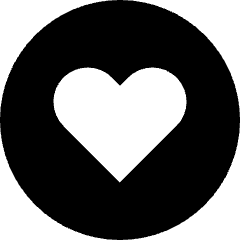 Heart Circle Icon from Sharp Solid Set