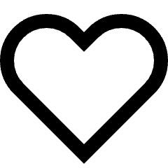 Heart Icon from Sharp Line Set