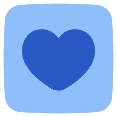 Heart Square Icon from Plump Flat Set
