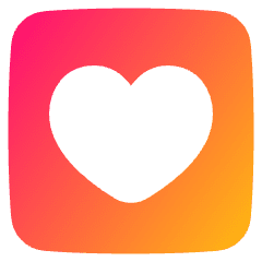 Heart Square Icon from Plump Gradient Set