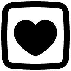 Heart Square Icon from Plump Remix Set