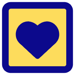 Heart Square Icon from Core Pop Set