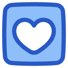 Heart Square Icon from Plump Duo Set