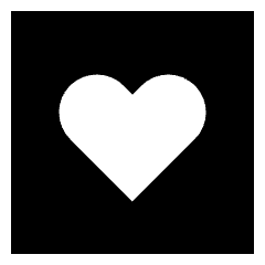 Heart Square Icon from Sharp Solid Set