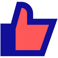 Like 1 Icon from Sharp Pop Set