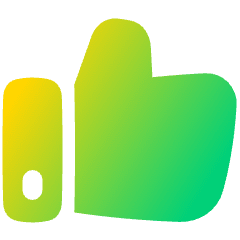 Like 1 Icon from Plump Gradient Set