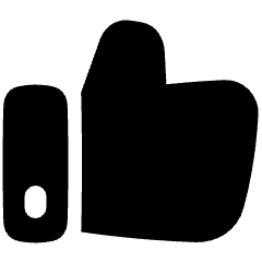 Like 1 Icon from Plump Solid Set