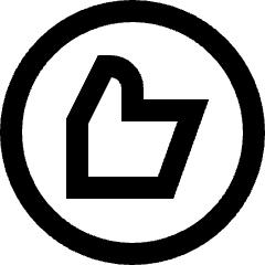 Like Circle Icon from Sharp Line Set