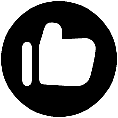 Like Circle Icon from Plump Solid Set