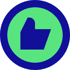 Like Circle Icon from Sharp Pop Set
