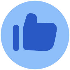 Like Circle Icon from Plump Flat Set