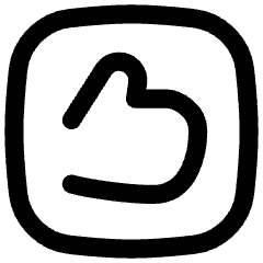 Like Square Icon from Flex Line Set