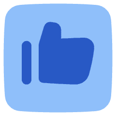 Like Square Icon from Plump Flat Set