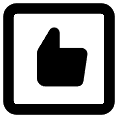 Like Square Icon from Core Remix Set