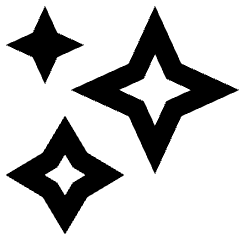 Multiple Stars Icon from Sharp Line Set