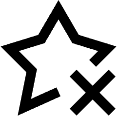Remove Favorite Highlight Icon from Sharp Line Set