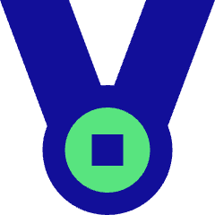 Ribbon Icon from Sharp Pop Set