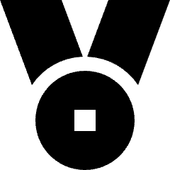 Ribbon Icon from Sharp Solid Set