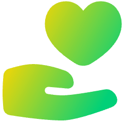Share Heart Icon from Plump Gradient Set