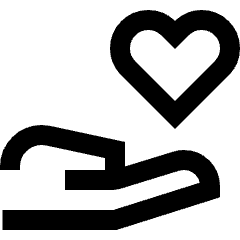 Share Heart Icon from Sharp Line Set