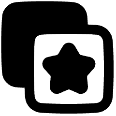 Stack Star Bookmark Manage Icon from Plump Remix Set
