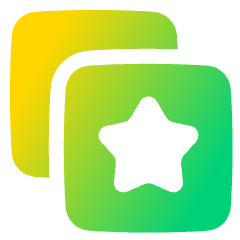 Stack Star Bookmark Manage Icon from Plump Gradient Set