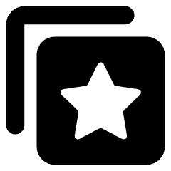 Stack Star Bookmark Manage Icon from Core Solid Set