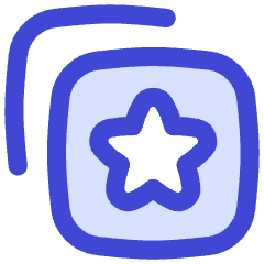Stack Star Bookmark Manage Icon from Flex Duo Set