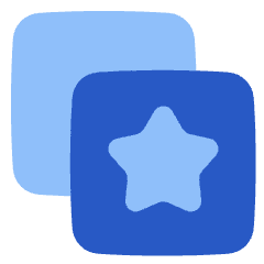 Stack Star Bookmark Manage Icon from Plump Flat Set