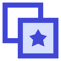 Stack Star Bookmark Manage Icon from Sharp Duo Set