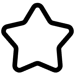 Star 1 Icon from Plump Line Set