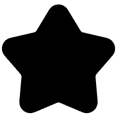 Star 1 Icon from Plump Solid Set